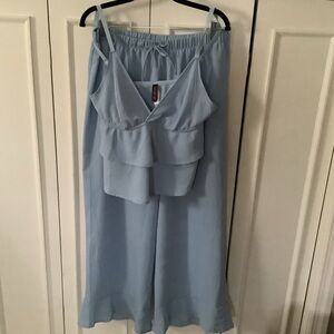 Adore Me Soft Blue Two-Piece Ensemble